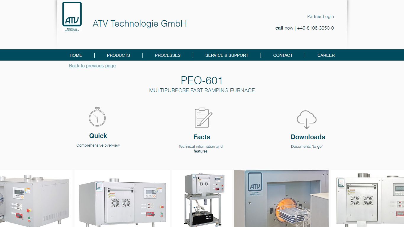 PEO-601 MULTIPURPOSE FAST RAMPING FURNACE